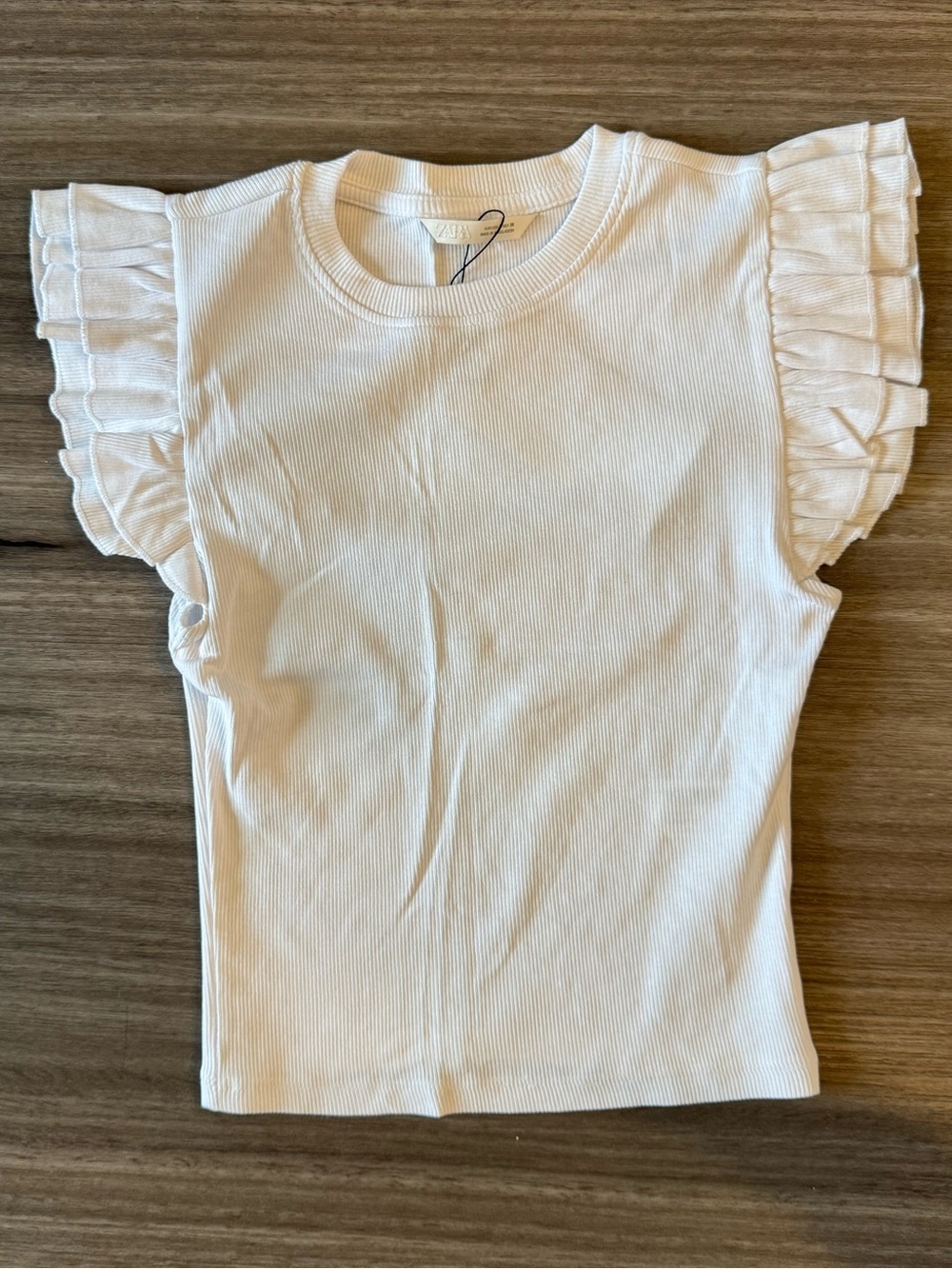 Zara Sleeveless Ruffle Top Size Small - Picture 3 of 7